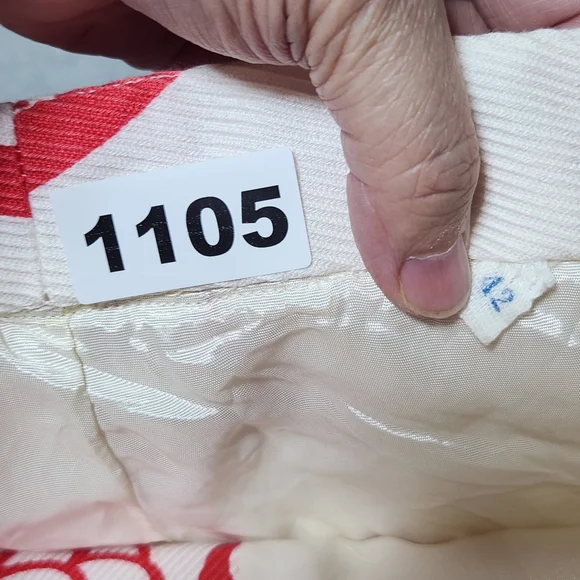 Vintage Wrap Skit Medium Cutom Made Pink And Cream A-Line Skirt See Pictures - Picture 3 of 12